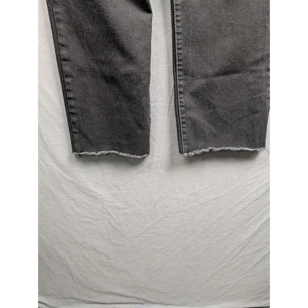True Religion Ricky Relaxed Straight Black Jeans‎ Raw Hem Mens 34